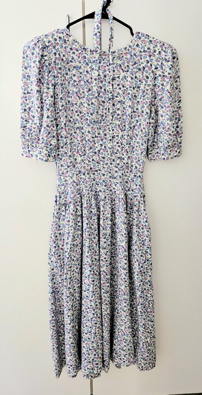 VTG Lanz Of Salzburg Floral Button Up Cottagecore Garden Prairie Dress Small